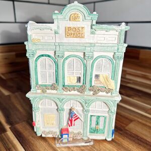 Vintage 1993 Brian Baker Deja Vu Collection Post Office Miniature Building #1146